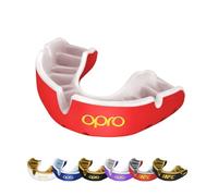 OPRO Protector Bucal Nivel Oro - Ajuste Premium para Adultos y Niños - Bucal para Boxeo, MMA, BJJ, Rugby y Hockey - Moldeo Fácil - con Garantía Dental Incluida