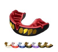 OPRO Protector Bucal Nivel Oro - Ajuste Premium para Adultos y Niños - Bucal para Boxeo, MMA, BJJ, Rugby y Hockey - Moldeo Fácil - con Garantía Dental Incluida