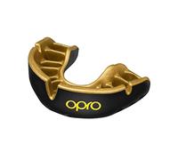 OPRO Protector Bucal Nivel Oro - Ajuste Premium para Adultos y Niños - Bucal para Boxeo, MMA, BJJ, Rugby y Hockey - Moldeo Fácil - con Garantía Dental Incluida