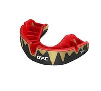 Opro UFC Platinum Sports Mouthguard, Adultos Unisex, Negro Metal/Rojo
