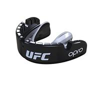 Opro UFC Gold Braces Sports Mouthguard, Adultos Unisex, Negro/Plata