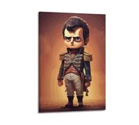 OPRTUFB Napoleón Bonaparte - Póster decorativo de dibujos animados, lienzo para pared e impresión artística moderna para dormitorio familiar, 30 x 45 cm