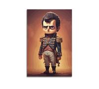 OPRTUFB Napoleón Bonaparte - Póster decorativo de dibujos animados, lienzo para pared, póster de pared e imagen artística moderna para decoración de dormitorio familiar, 16 x 24 pulgadas (40 x 60 cm)
