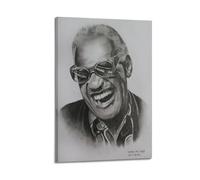 OPRTUFB Póster artístico de Ray Charles con pintura decorativa de lienzo para pared e impresión artística moderna para decoración de dormitorio familiar, 20 x 30 cm