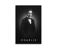 OPRTUFB Póster de actor de Charlie Chaplin con pintura decorativa en lienzo, póster de pared e imagen artística moderna para decoración de dormitorio familiar, pósteres de 20 x 30 pulgadas (50 x 75 cm