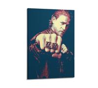 OPRTUFB Póster de Hijos de la Anarquía 5 pósteres decorativos de lienzo para pared e impresión artística moderna para decoración de dormitorio familiar, 50 x 75 cm