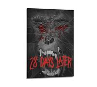OPRTUFB Póster decorativo de la película cambiada de 28 días, lienzo para pared e impresión artística moderna para decoración de dormitorio familiar, 50 x 75 cm