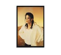 OPRTUFB Póster del cantante Michael Jackson - Lienzo decorativo para pared e impresión artística moderna para decoración de dormitorio familiar, 12 x 18 pulgadas (30 x 45 cm)