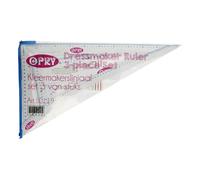 Opry 10119 - Juego de reglas para sastre, color blanco, talla única, 3 cuentas