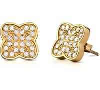 Ops Jewels - Pendientes de mujer OPSOR-852 Mystic Clover con trébol de acero