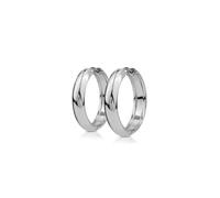 Ops Jewels - Pendientes de mujer OPSOR-867 Hoops de acero plateado, 25,5 mm