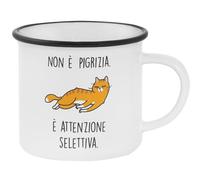 OPS - Taza Gato, Taza Personalizada con Impresión y Frase, Idea Regalo Original para Navidad, Cumpleaños u Otras Ocasiones, Embalaje Regalo Incluido, Capacidad 325 ml, 12,5 x 8,2 x 9,7 cm