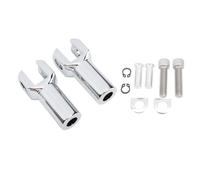 OPSDKVKS 3-3/8 Inch Passenger Foot Peg Bracket Kit 51039 05 Rugged Reliable Chrome Plated Footpeg Supports Kit for Motorcycle