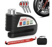 OPSOOPI Candado para motocicleta, freno de disco con sonido de alarma de 130 dB, cerraduras de motocicleta resistentes, antirrobo, impermeable para motocicletas, bloqueo de rueda, scooter, moto de