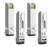 OPSTRAN Módulo multimodo 10G SFP+ SR Transceptor 10GBase-SR SFP+ LC 10Gb 850nm MMF 300m DDM Paquete de 4 para Cisco SFP-10G-SR-S Finisar Netgear TP-Link D-Link QNAP Supermicro
