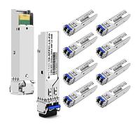 OPSTRAN Módulo transceptor SFP 1000BASE-LX/LH compatible con Fortinet FN-TRAN-LX FG-TRAN-LX FR-TRAN-LX 1G SFP 1310nm 10km/20km DDM Duplex LC SMF, paquete de 10