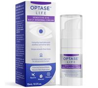 Optase Life Sensitive Eye Daily Renewal Cream - Crema de ojos hidratante y calmante al instante, con agua ionizada, glicerina y vitamina E, adecuada para el cuidado de la piel alrededor de ojos secos