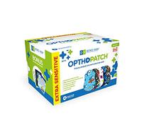 OPTHOPATCH Defined Vision - Parches oculares para niños, diseño divertido para niños, 90 + 10 unidades de algodón hipoalergénico sin látex, vendas adhesivas extra sensibles para ambliopía y ojos