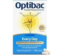 OptiBac Para Cada Día | Suplemento Natural de 5 Mil Millones de Bacterias Buenas | Fórmula de Cepas Múltiple de Lactobacillus Acidophilus y Bifidobacterium (Caja de 30 Cápsulas)