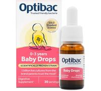 OptiBac Para Tu Bebé | 1 Mil Millones de Bacterias Beneficiosas | Suplemento Dietético Natural | Suministro Para Un Mes | Gotas