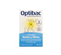 Optibac | Probióticos para Niños, 30 Sobres | Con Bifidobacterium y Prebióticos FOS | Mejora la Salud Digestiva y las Defensas Inmunitarias