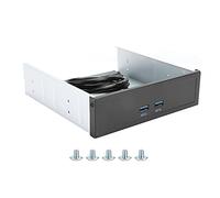 Optical Drive Front Panel for Expansion Card, 2 Port USB 2.0/3.0/3.1 Hub with 20 Pin Connector, Front Bay Desktop Accessory Compatible with XP/Vista/7/8/10