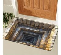 Optical Illusion 3D Vortex - Felpudo suave y antideslizante para interiores, para baño, ducha, entrada, alfombra creativa