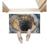 Optical Illusion Rug - 50×80×2cm 3D Hole Rug | Optical Hole, Quick Dry Non-Slip Carpet, 3D Door Mat For Entryway, Living Room, Bedroom, Hallways, Fun Home Decor, Birthday Holiday Party Gift