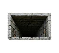 Optical Illusion Rug Hole, 50*80*2cm Quick Dry Non-Slip Fun Home Decor, Optical Illusion Door Mat, For Birthday Thanksgiving Holiday New Year Party Eve Home Entryway Living Room Bedroom Hallways