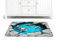 Optical Illusion Rug | Hole Fishpond Design | Fun Non-Slip Decoration for L
