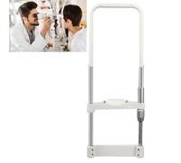 Optical Instrument Chin Rest, Vision Training Forehead Support, Adjustable Lifting Distance 0-95mm, Curved Shape Tray Design and Stable Support, Rust-Proof and Durable, for Optometry Center