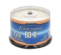 Optical Quantum OQBDR06WIP-H-25 6X 25 GB BD-R White Inkjet Printable Single Layer BLU-Ray Recordable