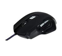 Optical USB Mouse 1600 dpi Ergo Right Handed Black