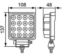 HELLA VALUEFIT 1GA 357 106-032 LED-Faro de trabajo - S2500 - 12/24V