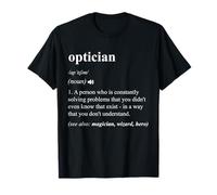 Optician Funny Diccionario Definición Camiseta