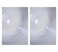 Opticlens Brand - Lote de 2 lupas de plástico con lupa de 7 x 10 cm