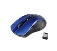 Óptico inalámbrico Azul Plata ratón inalámbrico USB inalámbrico Cordless Mouse ergonómico sin Cable 2,4 GHz dpi con Nano Receptor para Ordenador Portátil Notebook PC Office