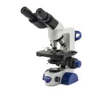 Optika Microscopio B-69, bino, 40-1000x, LED, batería, mesa en cruz