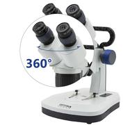 Optika Microscopio estereo SFX-51, bino, 20x, 40x, brazo fijo, cabeza giratoria