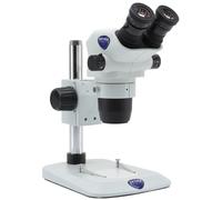 Optika Microscopio stereo zoom SZO-1, binocular, 6,7-45x, Soporte de columna, sin iluminación