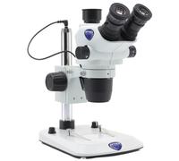 Optika Microscopio stereo zoom SZO-4, trino, 6,7-45x, Soporte de columna, Luz incidente, Luz transmitida