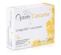 OPTIM Curcuma - Curcumina Longvida 45 Cápsulas - Suplemento de Extracto de Cúrcuma concentrado de alta absorción - sin Pimienta Negra - Para Articulaciones, Fatiga y Digestión
