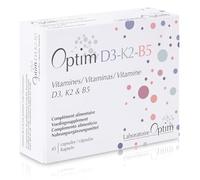 Optim D3-K2-B5 Vitaminas, 45 Cápsulas - Vitaminas D3, K2 y B5 Suplemento dietético
