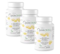 OPTIM DHAlg PACK 3 x 60 cápsulas Omega 3 DHA Vegano 250 mg | Aceite de microalgas Schizochytrium | Vegan Society | Anti-sobrepesca | Cerebro, Visión y Corazón - Sin sabor