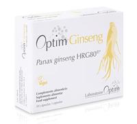OPTIM Ginseng Potenciador Natural para Hombre - Panax Ginseng Rojo Coreano Puro Cultivado en Bélgica - 30 Cápsulas - Suplemento Herbal para Libido, Erección y Vigor - 1 Mes