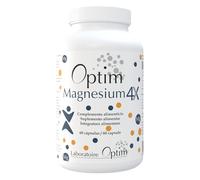 OPTIM Magnesium - Magnesio complex Magnesio bisglicinato, citrato, malato, acetil-taurinato ATA Mg + Vitamina B6 60 60 cápsulas veganas - Estrés Fatiga Músculos - Suplemento sin aditivos