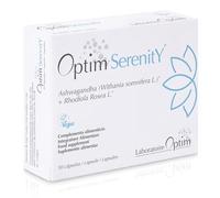 OPTIM Serenity Ashwagandha y Rhodiola - Suplemento Antiestres Natural en Cápsulas Veganas | Equilibrio Emocional, Sueño Reparador, Menopausia | 30 Cápsulas