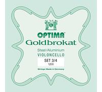 Optima 1200 Goldbrokat 3/4 Cello Juego, medio