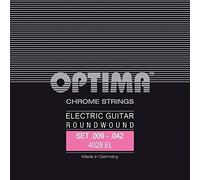 Optima Cuerdas Cromadas para Guitarra Eléctrica Cuerdas Round Wound E6 .042