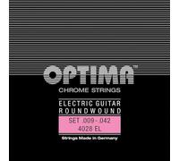 Optima Cuerdas Cromadas para Guitarra Eléctrica Cuerdas Round Wound H2 .011